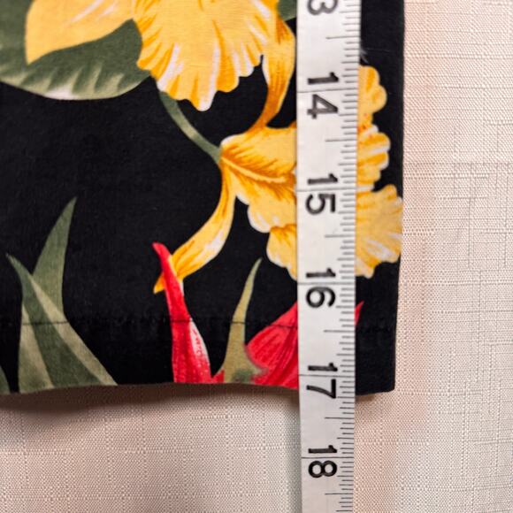 Vtg‎ Hawaiian Top Womens 2X Sleeveless Button Down Floral Tropical Summer Beach - Picture 8 of 9